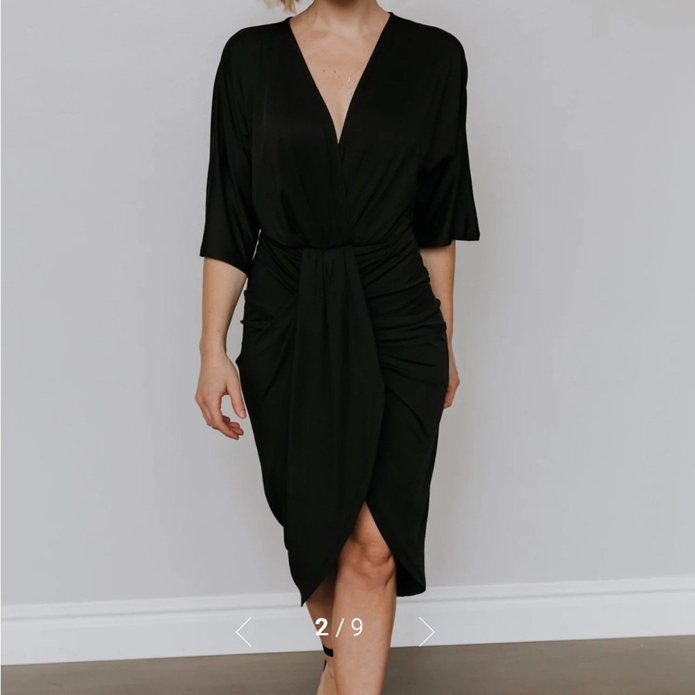 Black- size Large Mimi MIDI dress by Baltic Born. NWOT never worn